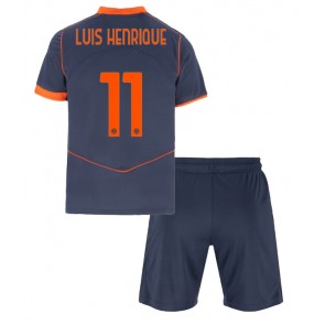 Inter Milan Luis Henrique #11 Replica Third Stadium Kit for Kids 2025-26 Short Sleeve (+ pants)
